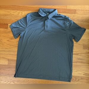[g] George Polo Shirt Men’s XL Gray Collar Short Sleeve Buttoned Top Casualwear